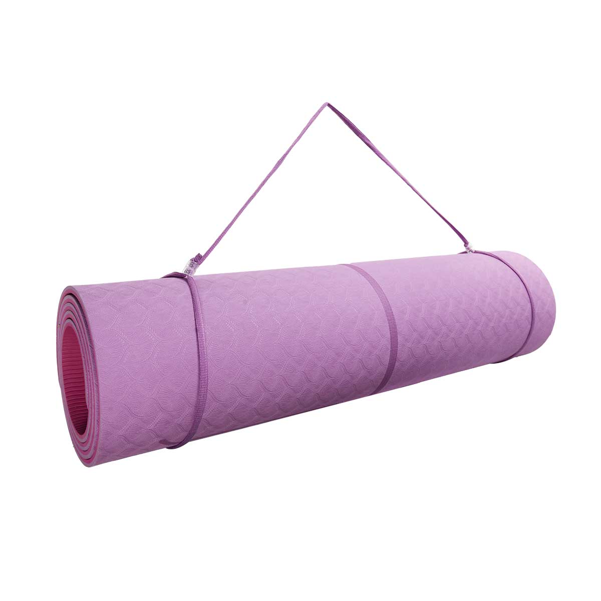 Podložka LIFEFIT YOGA MAT RELAX DUO, 183x58x0,6cm, bordó