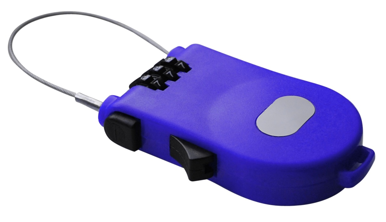 Zámek LIFEFIT MULTI 100x1,6mm, modrý