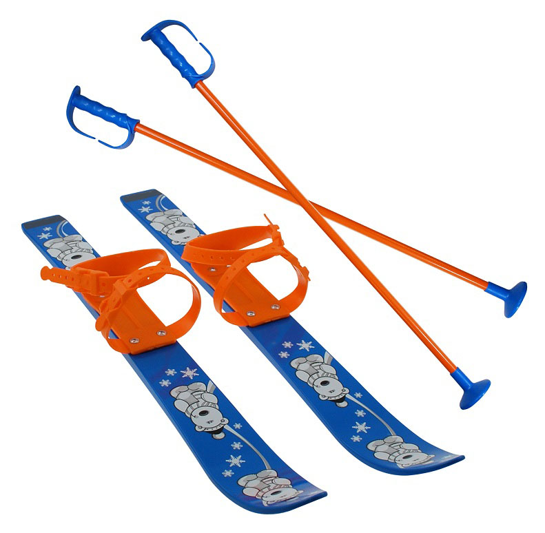 Lyže dětské SULOV 70cm, světle modré