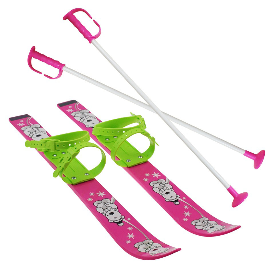 Lyže dětské SULOV 70cm, růžové