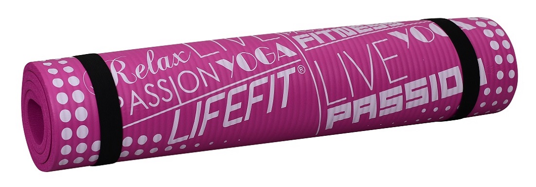 Podložka LIFEFIT YOGA MAT EXKLUZIV , 100x60x1cm, bordó
