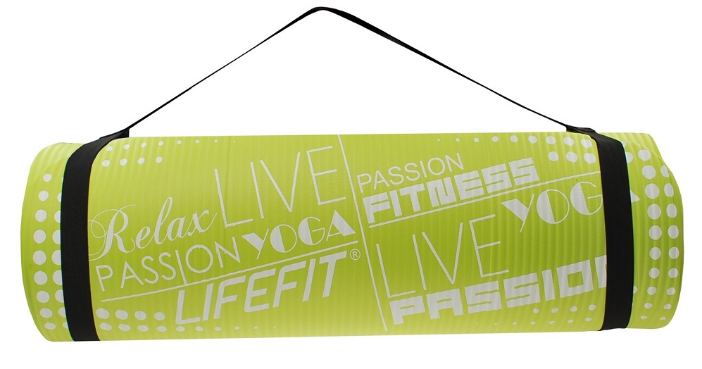 Podložka LIFEFIT YOGA MAT EXKLUZIV PLUS, zelená