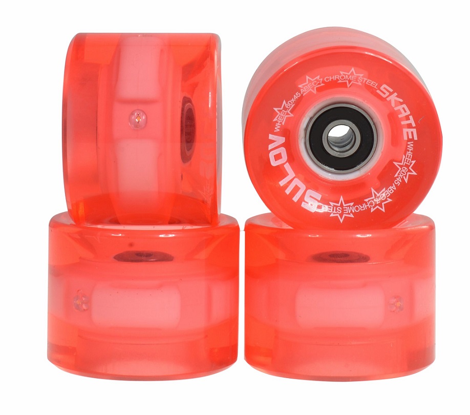 Kolečka Penny board PINK TRANSPARENT LIGHT 60 x 45mm 85A (sada 4ks)