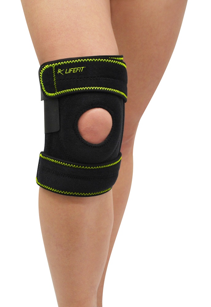 Neoprenová bandáž LIFEFIT BN304 Koleno otevřené s výztuhou