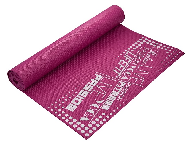 Gymnastická podložka LIFEFIT SLIMFIT, 173x61x0,4cm, bordó