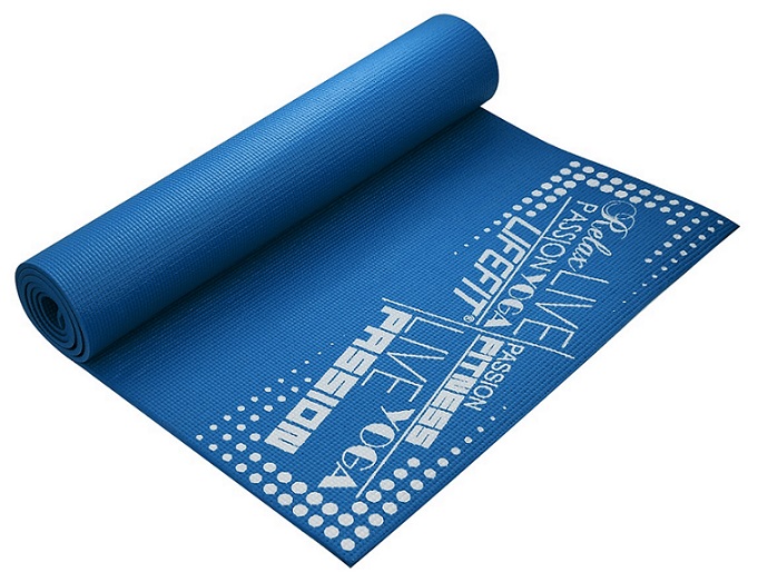 Gymnastická podložka LIFEFIT SLIMFIT PLUS, 173x61x0,6cm, modrá