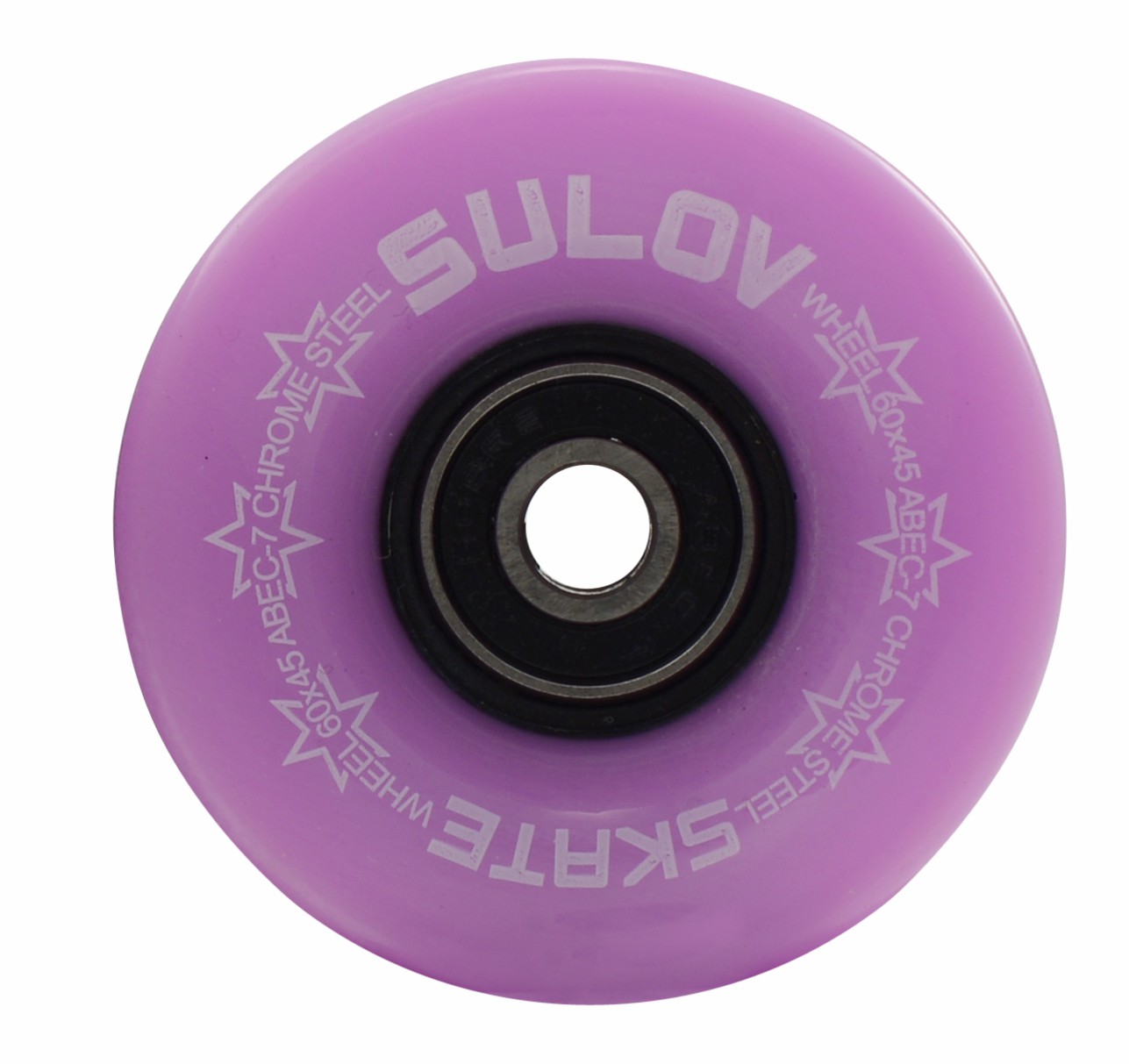 Kolečka Penny board PASTEL PURPLE 60 x 45mm 85A (sada 4ks s ložisky ABEC-7 chrome)