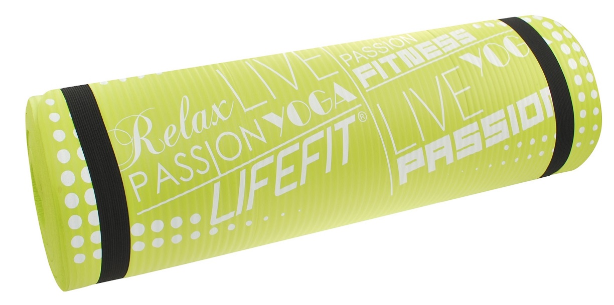 Podložka LIFEFIT YOGA MAT EXKLUZIV PLUS, zelená