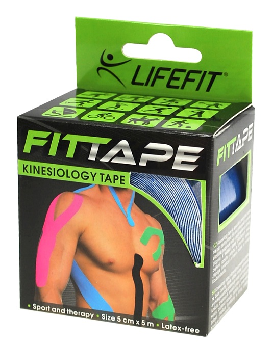 KinesionLIFEFIT tape 5cmx5m, tmavě modrá