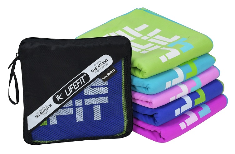 LIFEFIT rychleschnoucí ručník z mikrovlákna 70x140cm, světle modrý