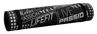 Podložka LIFEFIT YOGA MAT EXKLUZIV , 100x60x1cm, černá