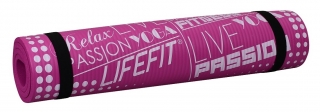 Podložka LIFEFIT YOGA MAT EXKLUZIV , 100x60x1cm, bordó