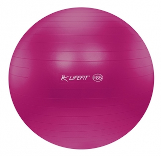 Gymnastický míč LIFEFIT ANTI-BURST 85 cm, bordó