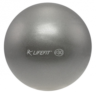 Míč OVERBALL LIFEFIT 30cm, stříbrný