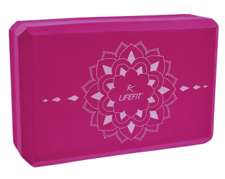 JOGA BLOK LIFEFIT BOGA, bordó
